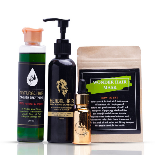 Herbal Hair Bundle | Oil | Shampoo | Serum