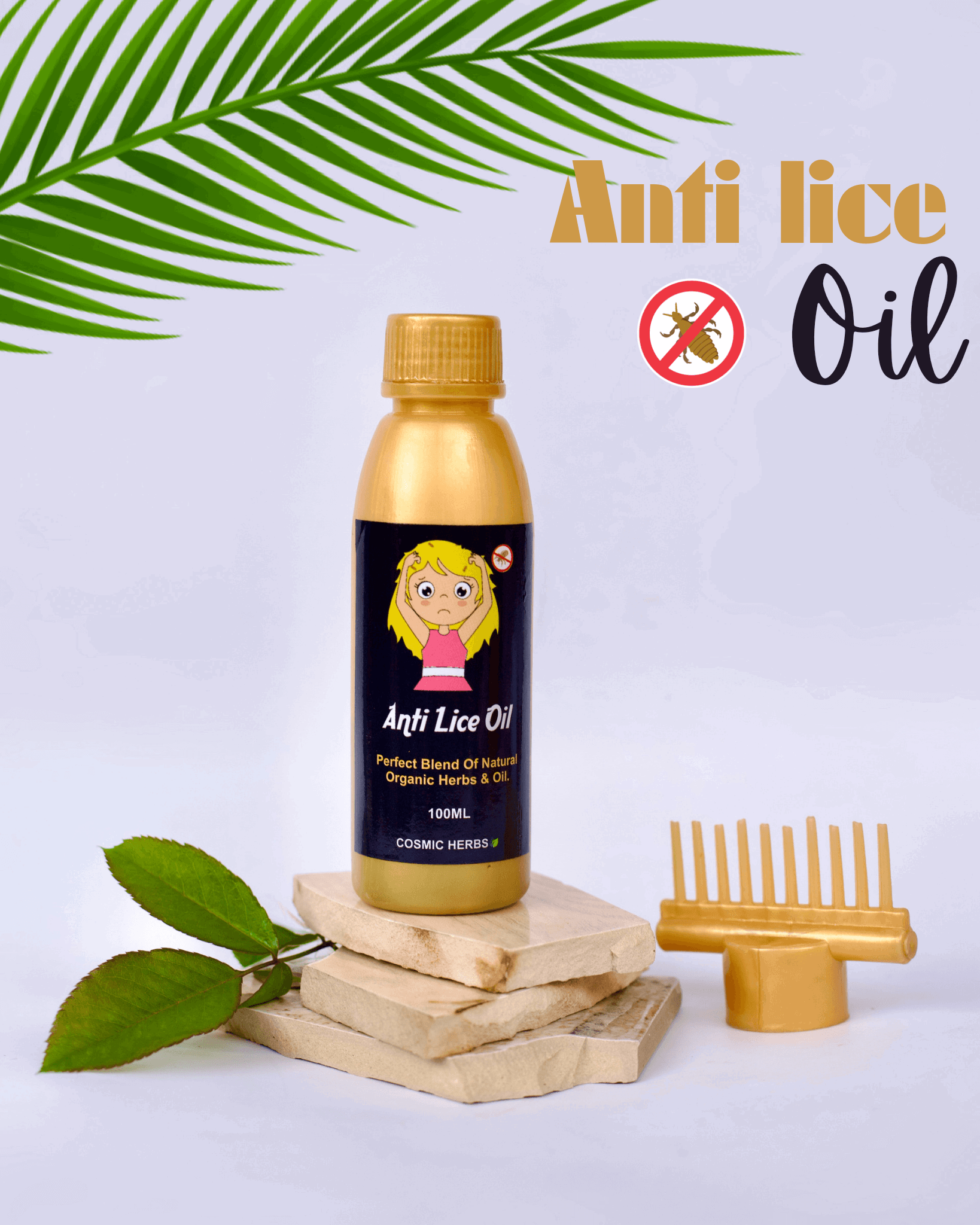 Organic Anti lice oil - Cosmic Herbs
