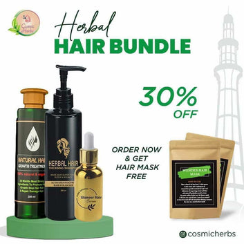 Herbal Hair Bundle | Oil | Shampoo | Serum