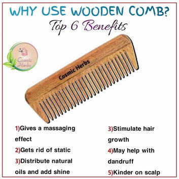 Neem Wooden hair comb